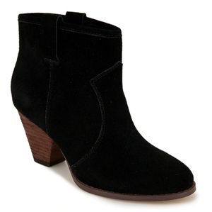 Splendid Eloise black suede bootie boots 6.5
